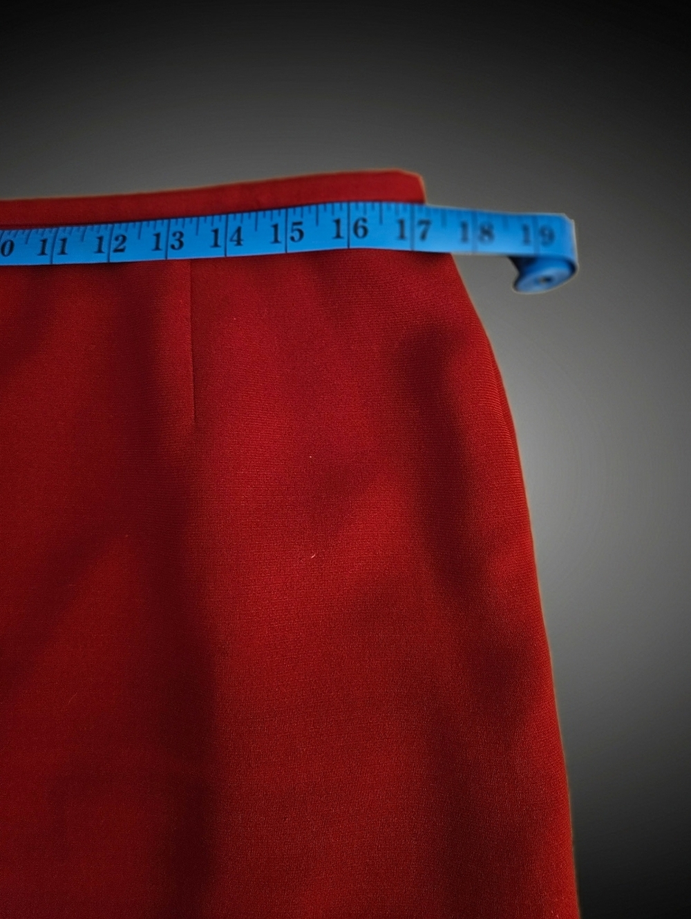 Dress Barn Red Skirt Set - Classic Tailored Jacket & Ruffle Hem Skirt - Picture 6 of 14